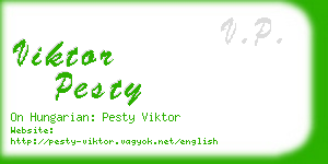 viktor pesty business card